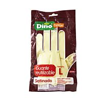 HiperDino guante goma satinados talla L 1 ud