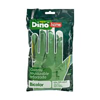 HiperDino guante goma bicolor talla L bolsa 1 ud