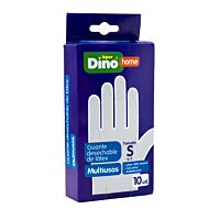 HiperDino guante latex multiusos talla S 10 ud
