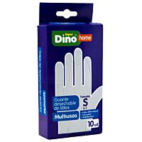HiperDino guante latex multiusos talla S 10 ud