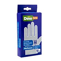 HiperDino guante latex multiusos talla M 10 ud