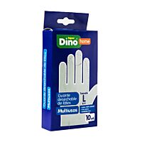 HiperDino guante latex multiusos talla L 10 ud