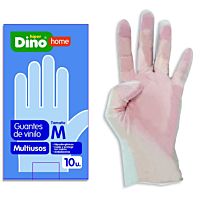 HiperDino guante vinilo multiusos talla M 10 ud