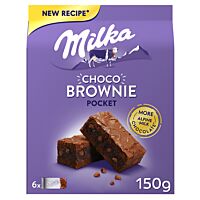 Milka brownies de chocolate con leche 6 x 150 g