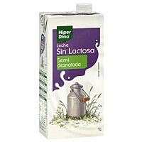 Hiperdino leche semidesnatada sin lactosa 1 l