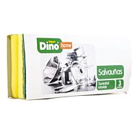 HiperDino estropajo salvauña suciedad rebelde paquete 3 ud