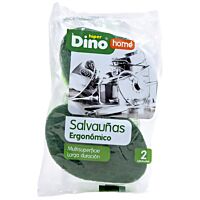 HiperDino estropajo salvauña ergonomico paquete 2 ud