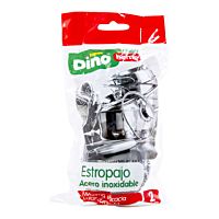 HiperDino estropajo acero inoxidable paquete 2 ud