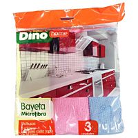 HiperDino bayeta microfibra color 3 ud