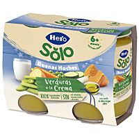 Hero Baby Buenas Noches tarritos verduras a la crema (+ 6 meses) 2 x 190 g