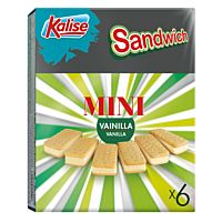 Kalise helado mini sandwich sabor vainilla 6 x 50 g