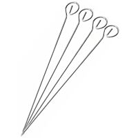 Fackelmann pinchos para brochetas acero inoxidable 4 x 21 cm