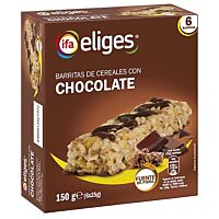 Ifa Eliges barritas de cereales con chocolate con leche 6 x 150 g