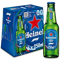 Heineken erveza sin alcohol 0,0 6 x 25 cl
