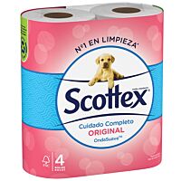 Scottex papel higienico original 4 ud