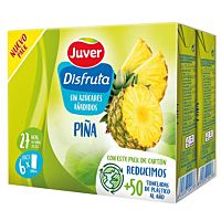 Juver Disfruta bebida de piña sin azúcares añadidos 6 x 20 cl