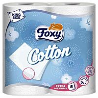 Foxy papel higiénico cotton 5 capas 4 ud