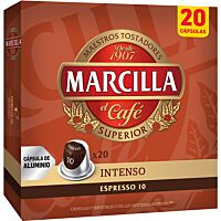 Marcilla café intenso 20 cápsulas
