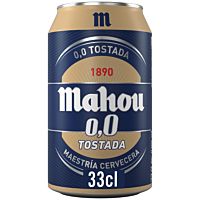 Mahou cerveza tostada 0,0 % 33 cl