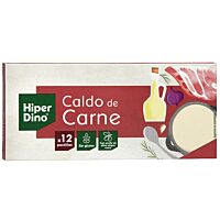HiperDino caldo de carne 12 ud
