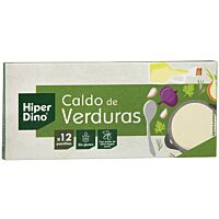HiperDino caldo de verduras 12 ud