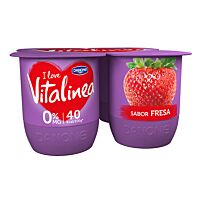 Vitalínea sabor fresa 4 x 120 g