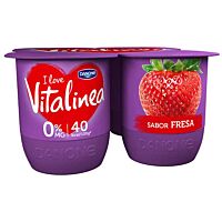Danone Vitalínea sabor fresa 4 x 120 g VITALINEA