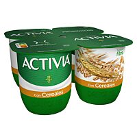 Activia sabor cereales 4 x 120 g