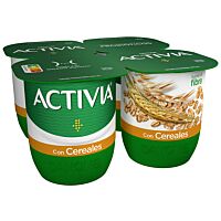Activia sabor cereales 4 x 120 g