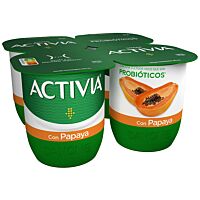 Danone Activia sabor papaya 4 x 120 g