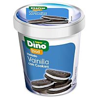 HiperDino helado de vainilla con cookies 500 ml