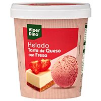 HiperDino helado de tarta de queso con fresa 500 ml
