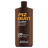 Piz Buin allergy loción solar piel sensible al sol 30 SPF 400 ml