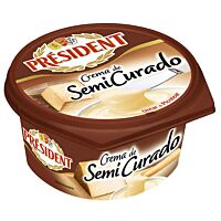 Président crema de queso semicurado 125 g