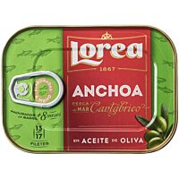 Lorea anchoas del Cantábrico en aceite de oliva 45 g