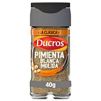 Ducros pimienta blanca molida 40 g