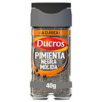 Ducros pimienta negra molida 40 g