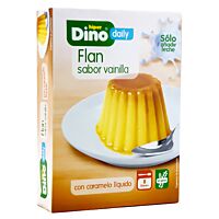 HiperDino flan sabor vainilla 186 g