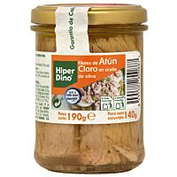 HiperDino atún claro en aceite de oliva 140 g