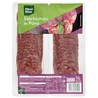 HiperDino salchichón de pavo 2 x 75 g
