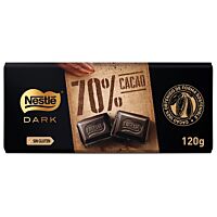 Nestlé tableta de chocolate negro al 70 % 120 g