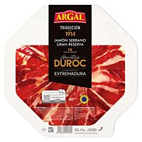 Argal jamón curado gran reserva extra lonchas finas 80 g
