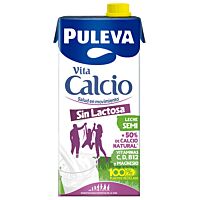 Puleva Vitacalcio leche semidesnatada sin lactosa 1 l