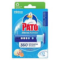 Pato limpiador Wc discos activos aparato + recambio marino 36 ml