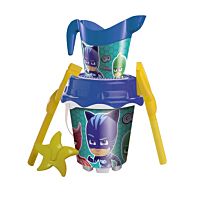 Cubo castillo pj masks+ moldes y regadera