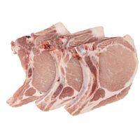 Chuleta de lomo de cerdo congelada bolsa 1 kg