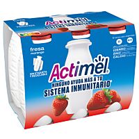 Danone Actimel de fresa pack 6x100 g