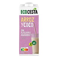 Eco Cesta bebida de arroz y coco 1 lt