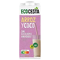 Ecocesta bebida de arroz y coco eco 1 l