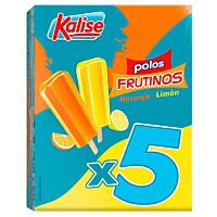 Kalise Frutinos polos sabor naranja y limón 5 x 80 g